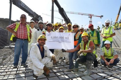 Ampliación del Canal alcanza primer millón de metros cúbicos de concreto