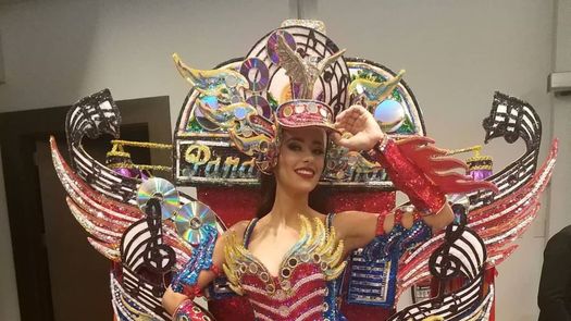 Traje escogido en Señorita Panamá 2021 para representarnos en Miss Universo: Diablo Rojo.