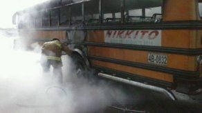 Bus de la ruta Boquete-David se incendió con 45 pasajeros a bordo