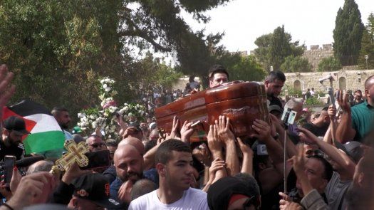 Disturbios en el funeral de la periodista Shireen Abu Akleh en Jerusalén