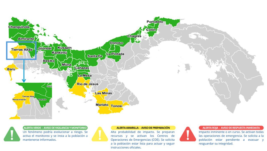 Sinaproc reduce alerta roja a amarilla