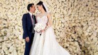 Marc Anthony y Nadie Ferreira en su boda. Marc Anthony y Nadie Ferreira en su boda.
