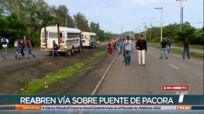 Se mantiene cierre parcial de las vías en Pacora
