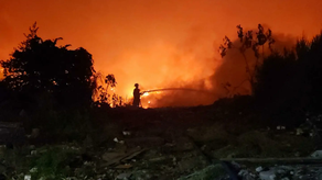 Imágenes del incendio en Cerro Patacón.&nbsp;