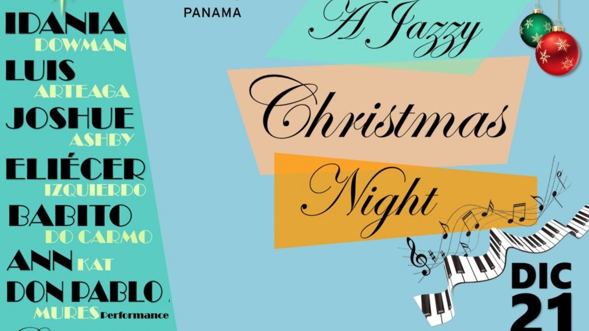 Los temas navideños más icónicos en el espectáculo de jazz del 21 de diciembre en Panamá