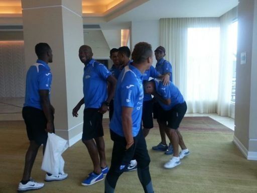 Selección de Honduras relajada antes de partido con Panamá
