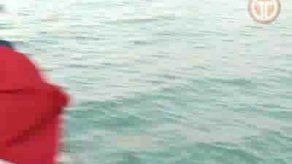 César Barría inició su travesía por el Canal de la Mancha