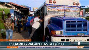Usuaruos denuncian aumento de la tarifa de transporte en Panamá Oeste