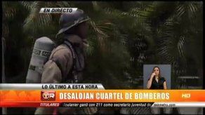 Desalojan Cuartel de Bomberos por presencia de gas irritante