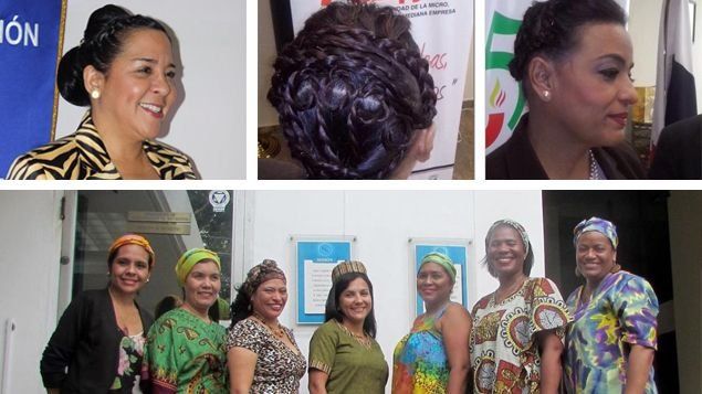 Funcionarios rinden homenaje a la etnia negra, Ministras se trenzan
