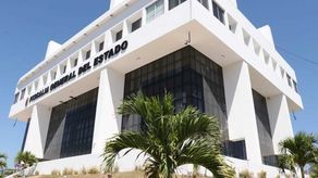 Fachada de la Fiscalía General del Estado de Chiapas.