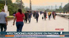 Cierre de la vía en Pacora se mantiene