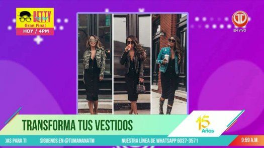 Convierte un vestido en tres looks diferentes