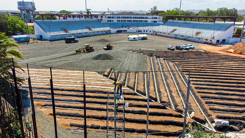 Proyectos que se encuentran en reconstrucción por Pandeportes.&nbsp;Estadio Rico Cedeño.&nbsp;