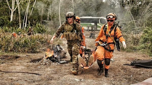 Senan participa en ejercicios aéreos de rescate en Colombia