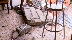 Dos familias afectadas por colapso de un muro en Las Mañanitas