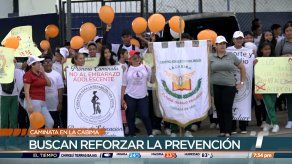 Realizan caminata No al embarazo adolescente