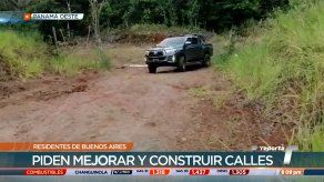 Residentes de la comunidad de Buenos Aires en Chame piden la reparación de las calles