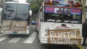 Transportistas de Colón protestan en la Corte Suprema