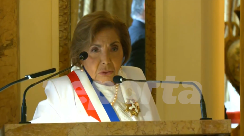 Mayín Correa es condecorada con la Orden Nacional&nbsp;