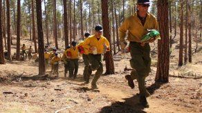 Centenares de bomberos combaten incendio en Arizona