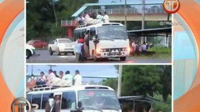 Sancionarán a conductor de bus que transportaba pasajeros en la parrilla Sancionarán a conductor de bus que transportaba pasajeros en la parrilla