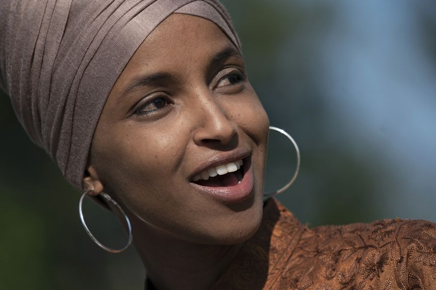 La legisladora demócrata Ilhan Omar.