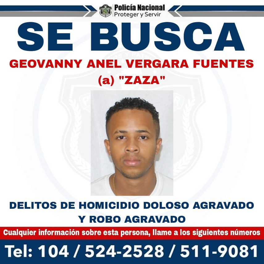 Se desconoce el paradero de Geovanny Anel Vergara Fuentes, alias “Zaza” quien es buscado por los delitos de Homicidio Doloso Agravado y Robo Agravado. Se desconoce el paradero de Geovanny Anel Vergara Fuentes, alias “Zaza” quien es buscado por los delitos de Homicidio Doloso Agravado y Robo Agravado.