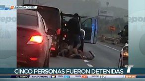 Aprehenden a cinco persona en la autopista Arraiján-La Chorrera