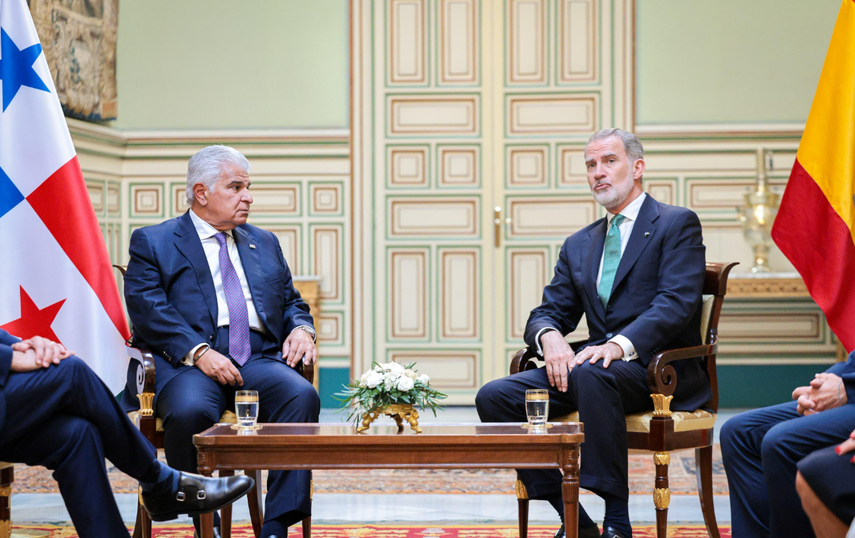 Presidente José Raúl Mulino y el rey Felipe VI de España abordan temas bilaterales