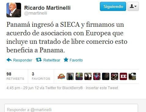 Presidente Martinelli informó que Panamá ingresó al SIECA
