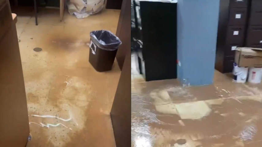 Alcalde Mayer Mizrachi comparte afectaciones en el edificio Hatillo debido a las lluvias.