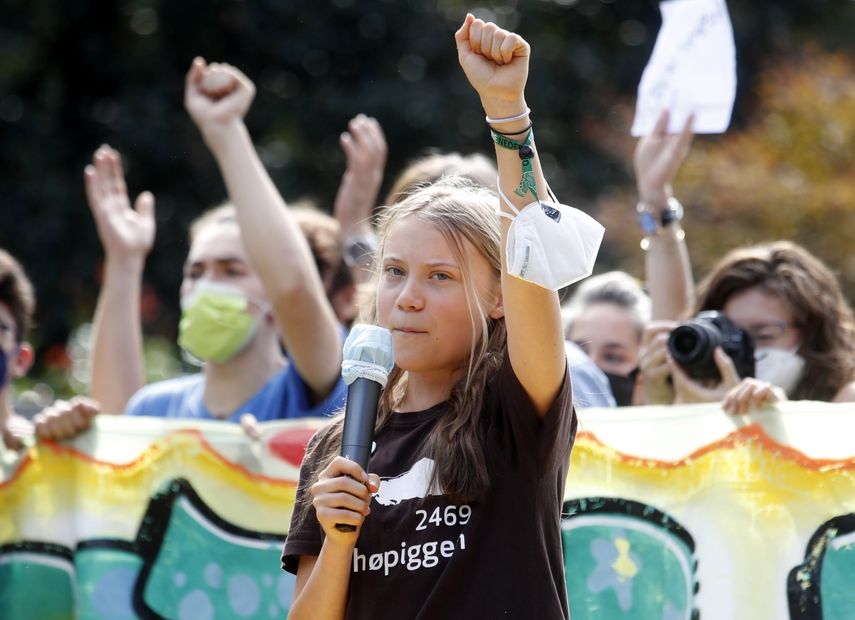 Greta Thunberg.