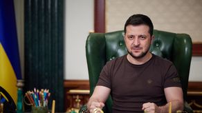 El presidente de Ucrania, Volodimir Zelenski﻿.