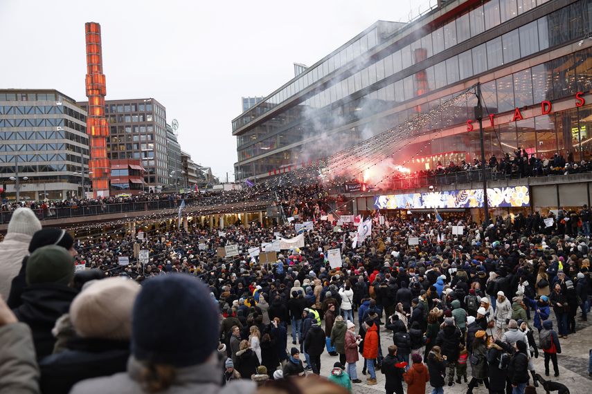 Hubo manifestaciones en Helsinki
