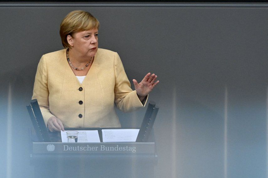 La canciller alemana Angela Merkel﻿.
