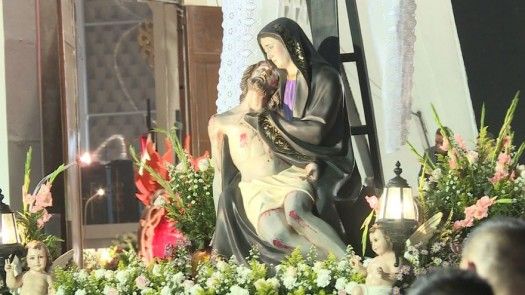 Feligreses recrearon la Pasión de Cristo en Panamá Viejo y Casco Antiguo