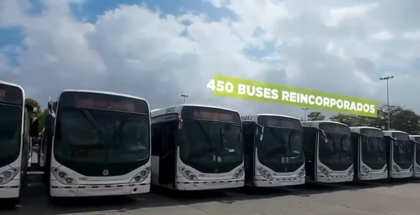 Mi Bus anuncia la reincorporación de 450 buses a su flota.