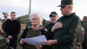 La ministra de Defensa&nbsp;Lambrecht visitó la ciudad portuaria de Odesa.