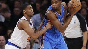 NY sufre ausencia de Anthony y cae ante Thunder