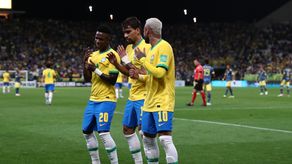 Jugadores de la selección de Brasil, que quedaría fuera de la Copa América 2024.