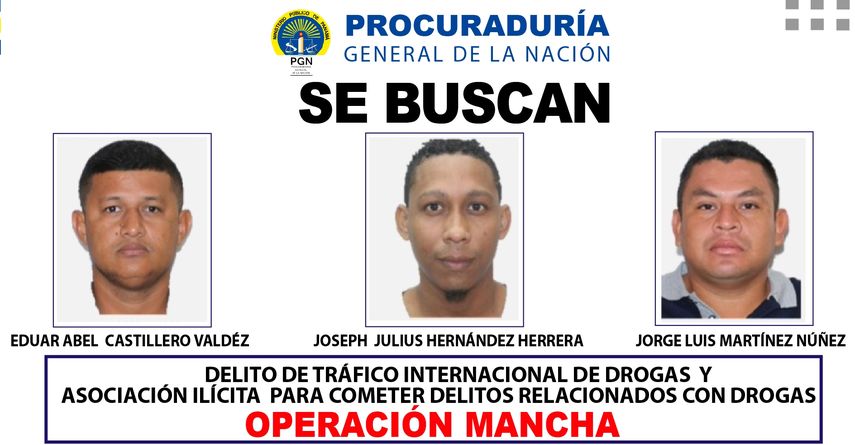 Los tres sospechosos son requeridos a raíz de la realización de la operación “Mancha” el 29 de junio de 2022