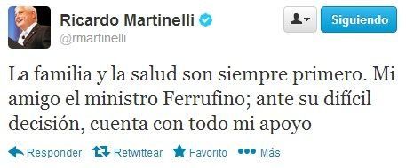 Ricardo Martinelli expresa su apoyo a Ferrufino ante difícil decisión