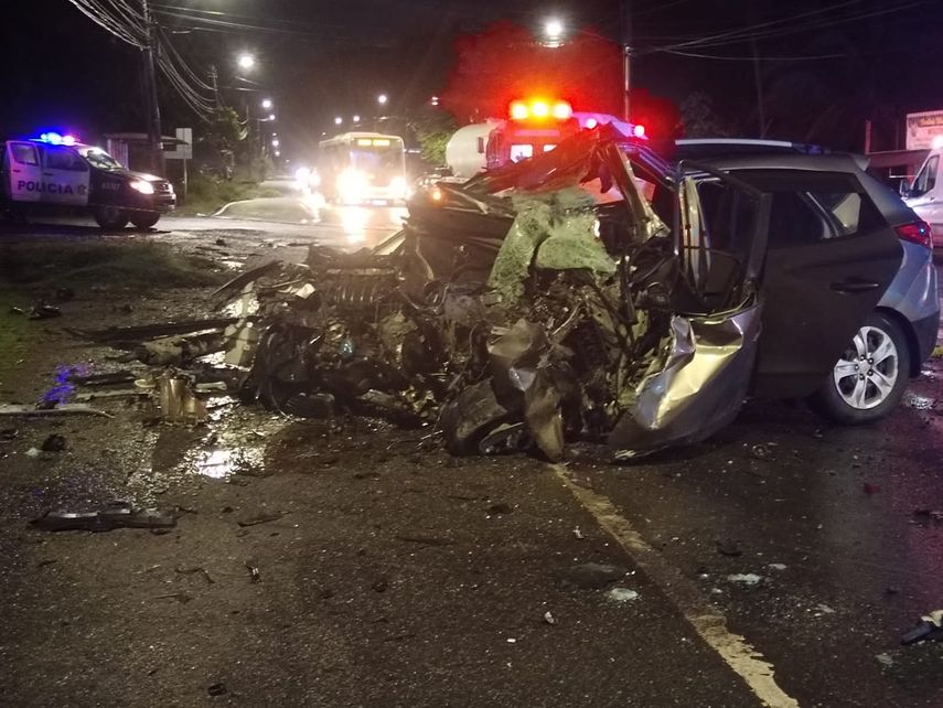 Traigo accidente entre Metrobús y camioneta en Chilibre deja una víctima fatal