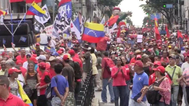 La enésima marcha en Caracas contra el imperialismo