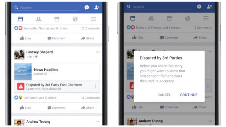 Facebook borra cuentas de “noticias falsas”