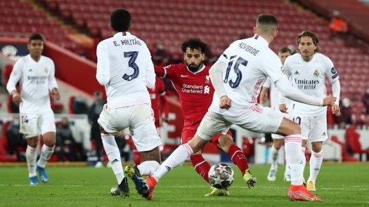 Real Madrid eliminó a Liverpool en cuartos de la Champions League.