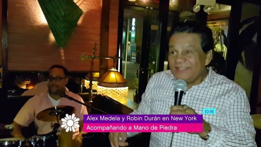 Alex Medela y Robin Durán en Nueva York