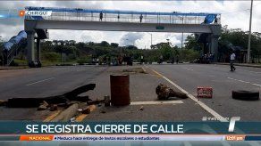 Cierran vía Panamericana en Chiriquí; piden construcción de carreteras