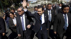 Jimmy Morales rinde cuentas ante el Congreso de Guatemala